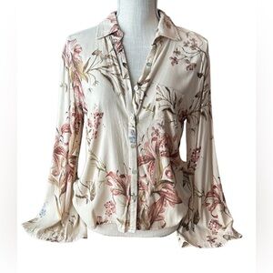 COPY - Chaser Floral Long Sleeve Button Down top